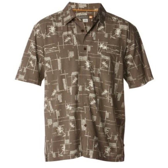 QUIKSILVER Men's Bayview Short Sleeve Shirt Size XL - Picture 1 of 10